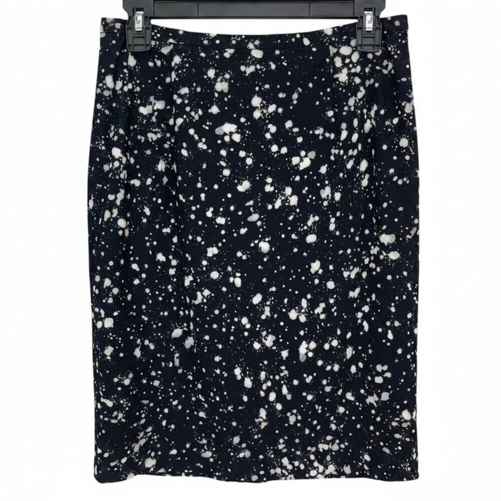 MICHAEL KORS Women's PENCIL SKIRT Dark Navy Blue & White Size 8